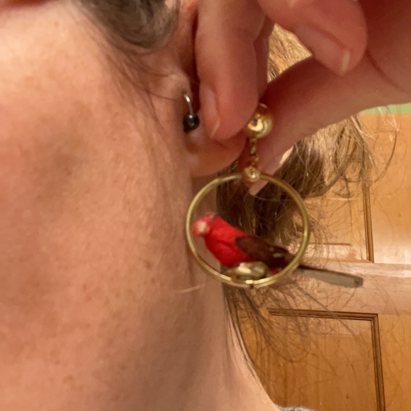 Vintage bird earrings - Picture 4 of 7